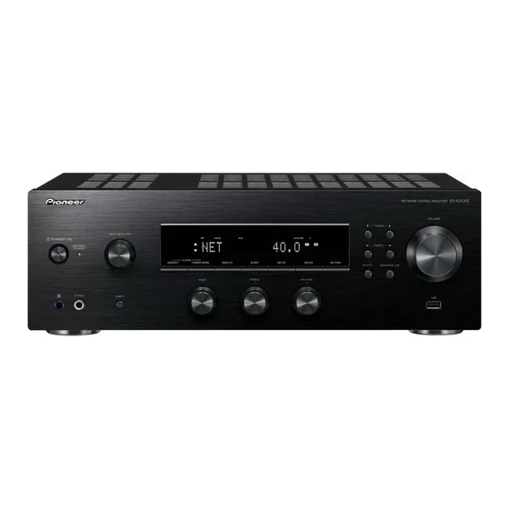 Pioneer SX-N30AE Manual De Instrucciones