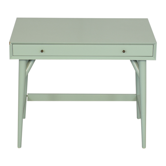 West Elm Mid Century Mini Desk Instrucciones De Ensamblaje