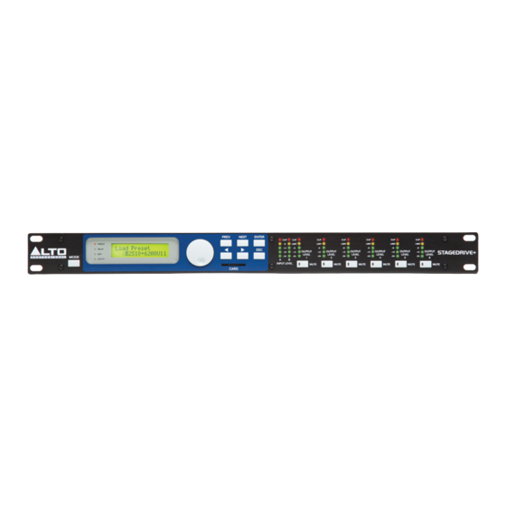 Alto Professional STAGEDRIVE+ Guia De Inicio Rapido