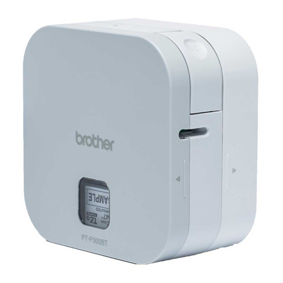 Brother P-Touch PT-P300BT Manuales