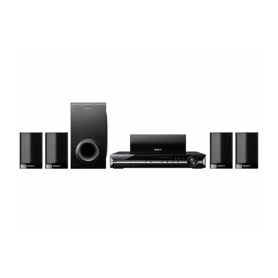 Sony DAV-TZ100 Manual De Instrucciones