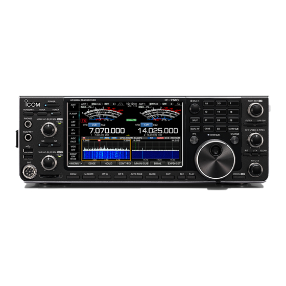 Icom IC-7610 Manual Básico