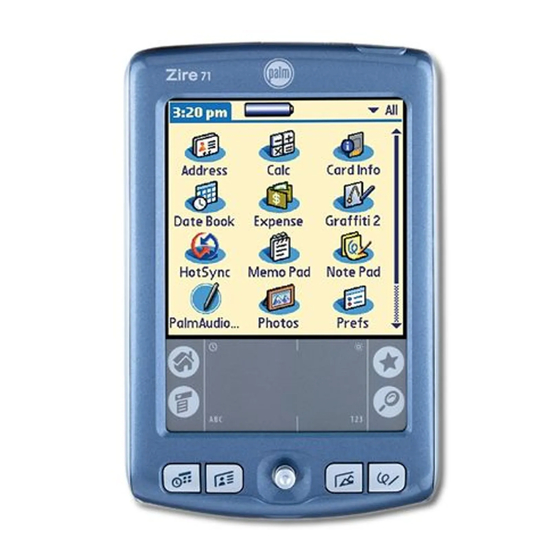 Palm Zire 71 Manual De Instrucciones