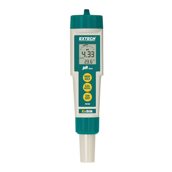 Extech Instruments ExStik PH100 Guia Del Usuario