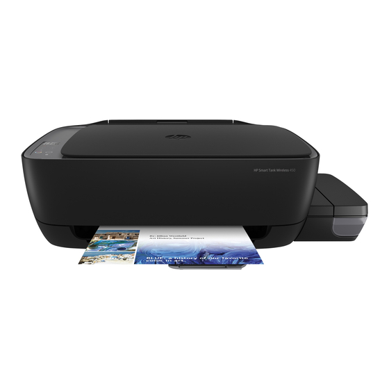 HP Smart Tank Wireless 450 Serie Manual Del Usuario