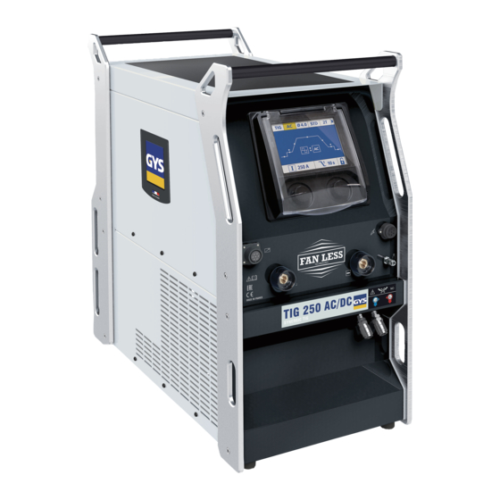 GYS TIG 250 AC/DC Manual Del Usuario