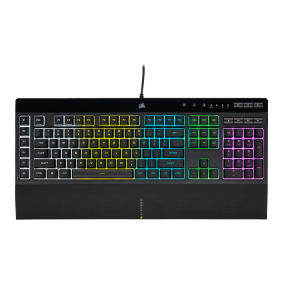 Corsair K55 RGB Manual De Instrucciones