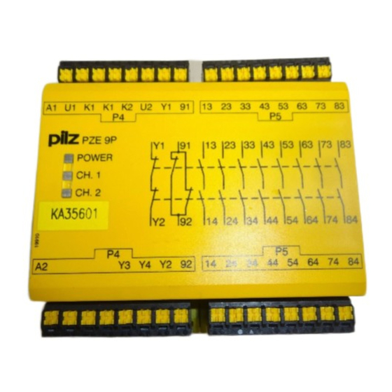 Pilz PZE 9P Instrucciones De Uso