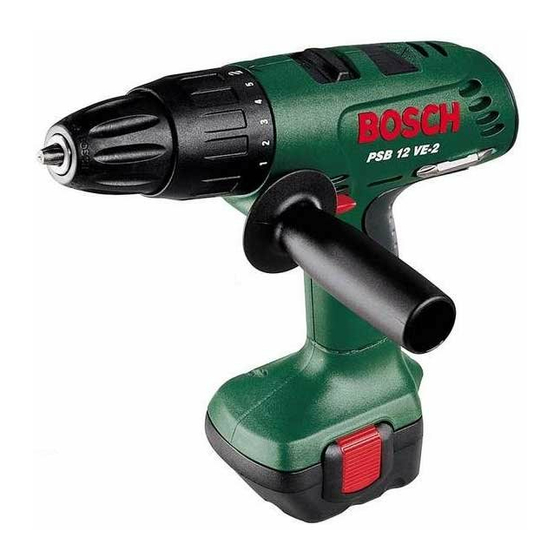 Bosch PSB 12 VE-2 Instrucciones De Servicio
