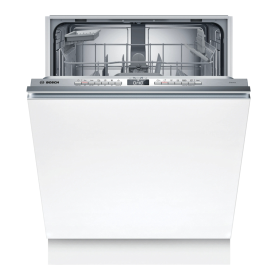 Bosch SMH4HTX00E Manual De Usuario