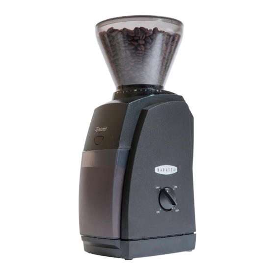 Baratza Encore Manual De Instrucciones