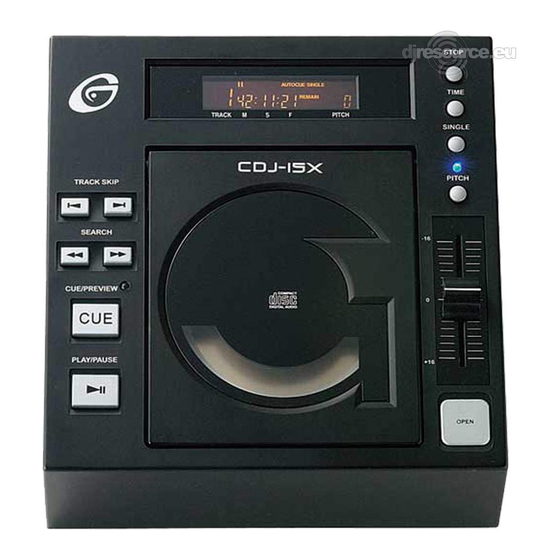 Gemini CDJ-15X Manual Del Operador