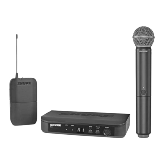 Shure BLX Manual Del Usuario