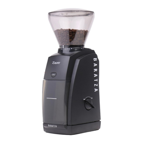 Baratza ENCORE Manual Del Usuario