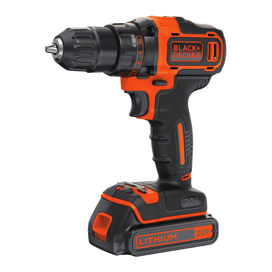 Black and Decker BDCDD220C Instruction Manual