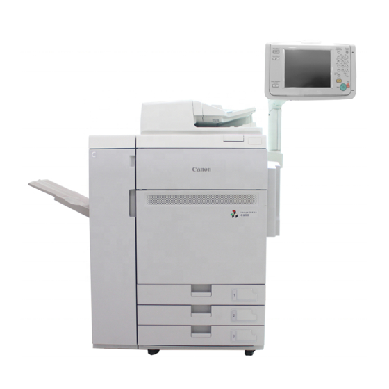 Canon imagePRESS C800 Guía Breve