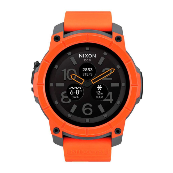 NIXON Mission Manual De Instrucciones