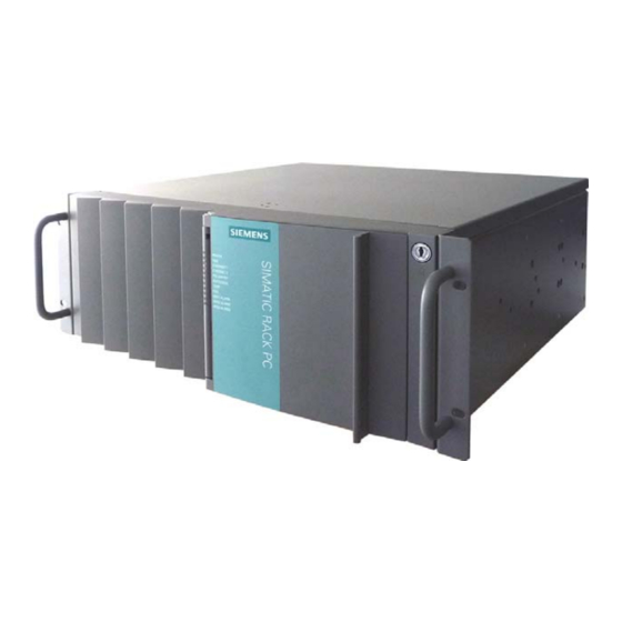 Siemens SIMATIC IPC847C Guía De Primeros Pasos