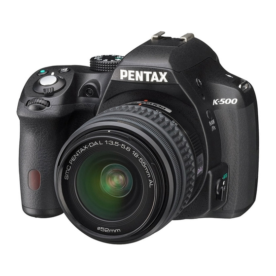 Pentax K-500 Manual De Instrucciones