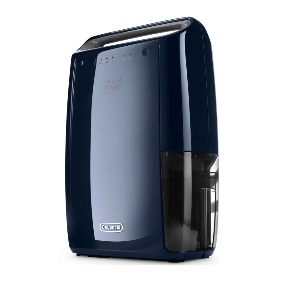 DeLonghi DEX16F DEX Series - Manual del Deshumidificador Tasciugo Aria Dry Multi