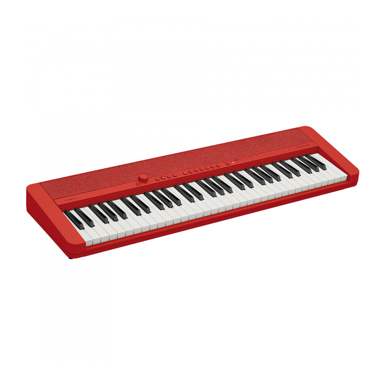 Casio Casiotone CT-S1 Guia Del Usuario