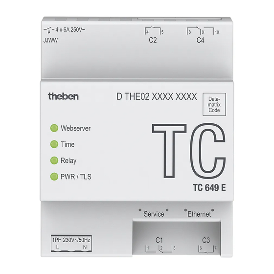 Theben TC 649 E Instrucciones De Uso Y De Montaje