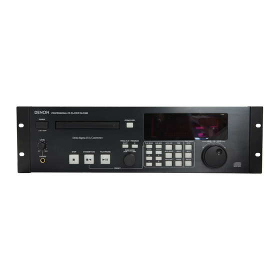 Denon DN-C680 Instrucciones De Operación