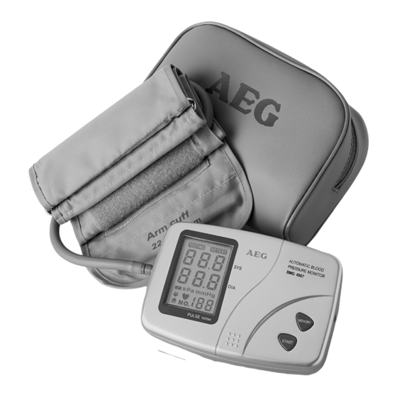 AEG BMG 4907 Instrucciones De Servicio