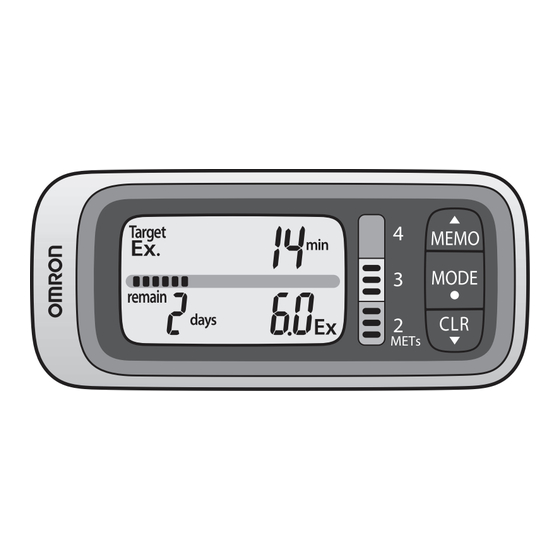 Omron Walking style X Manual De Instrucciones