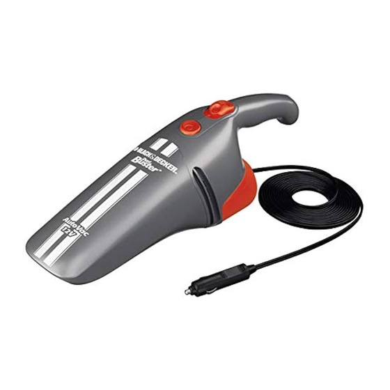 Black and Decker DUSTBUSTER AV1500 Manual Del Instrucciones