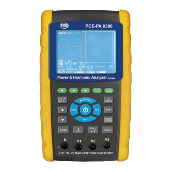 PCE Instruments PCE-PA 8300 Manual De Uso