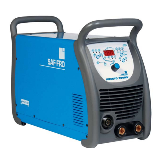 Saf-Fro PRESTO 300MV Instrucciones De Uso Seguridad Y Mantenimiento
