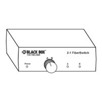 Black Box 2-1 FiberSwitch Guia De Inicio Rapido