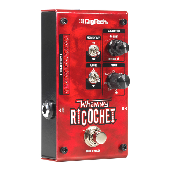 DigiTech WHAMMY RICOCHET Manual Del Usuario