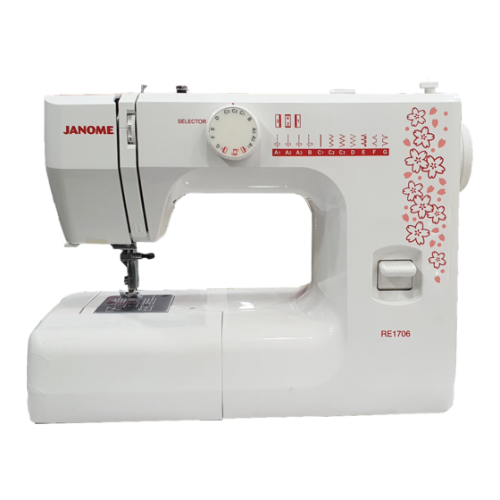 Janome 1706 Manual De Instrucciones