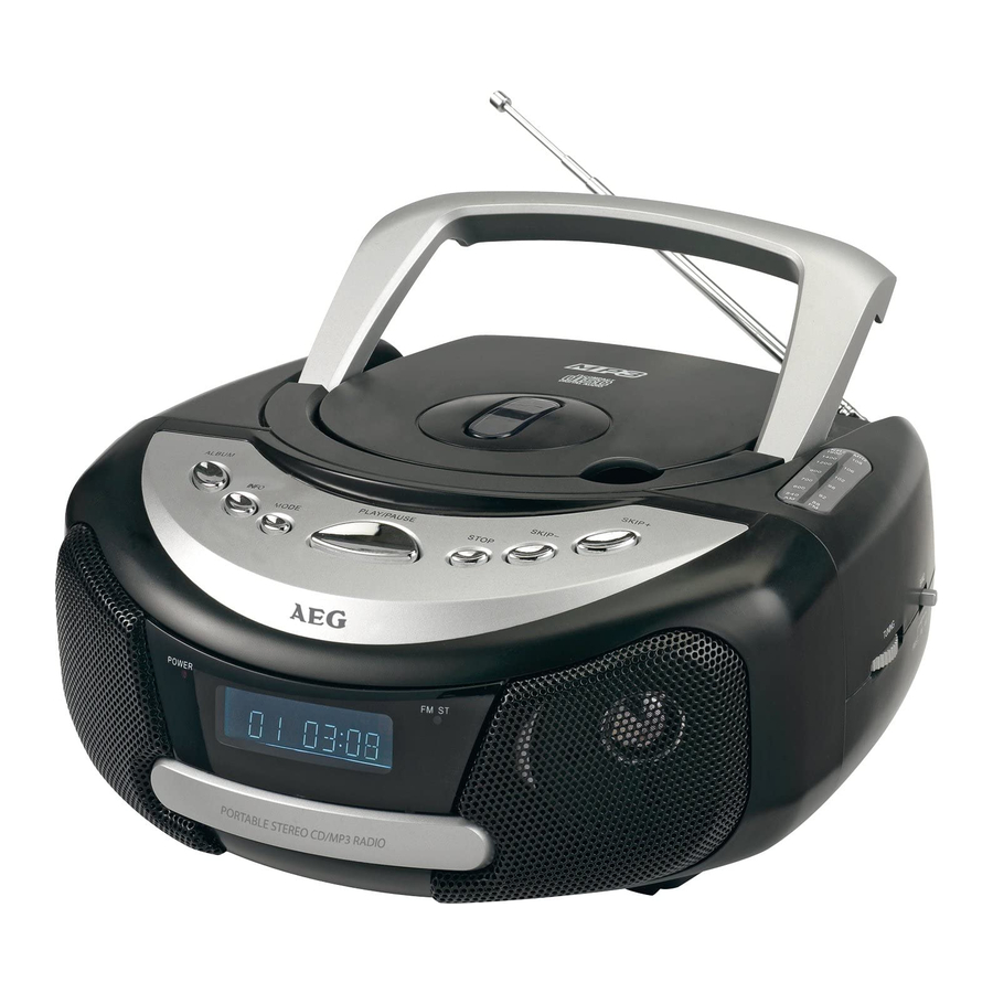 AEG SR 4328 CD/MP3 Instrucciones De Servicio