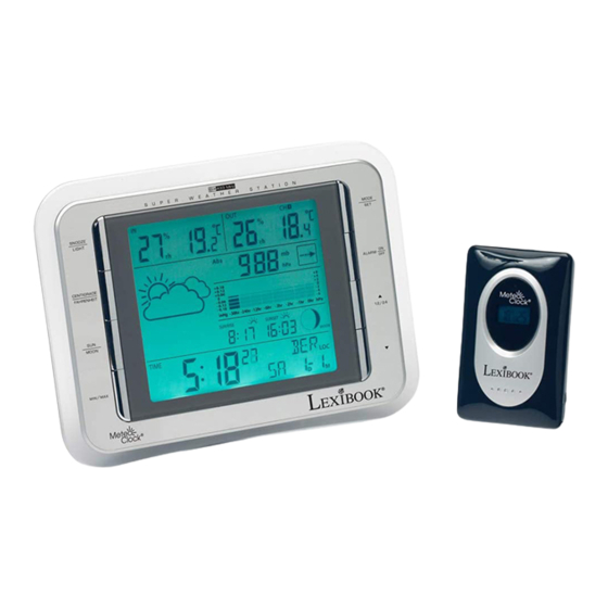 LEXIBOOK MeteoClock PURE SM1670 Manual De Instrucciones