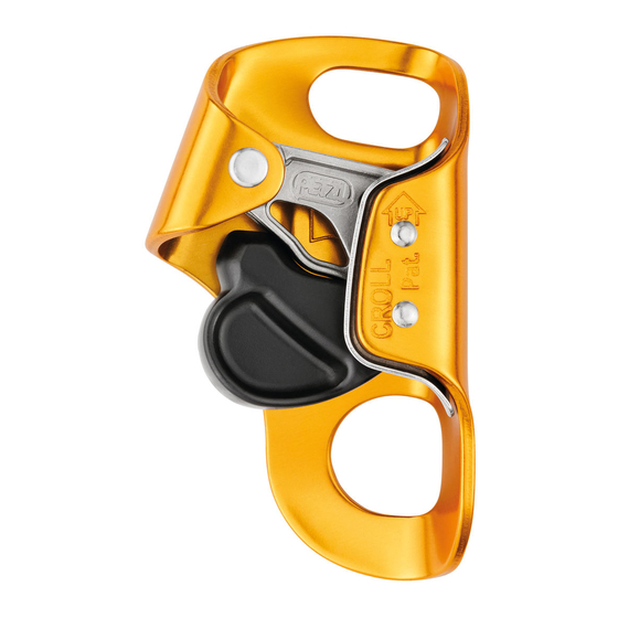 Petzl CROLL Manual De Instrucciones