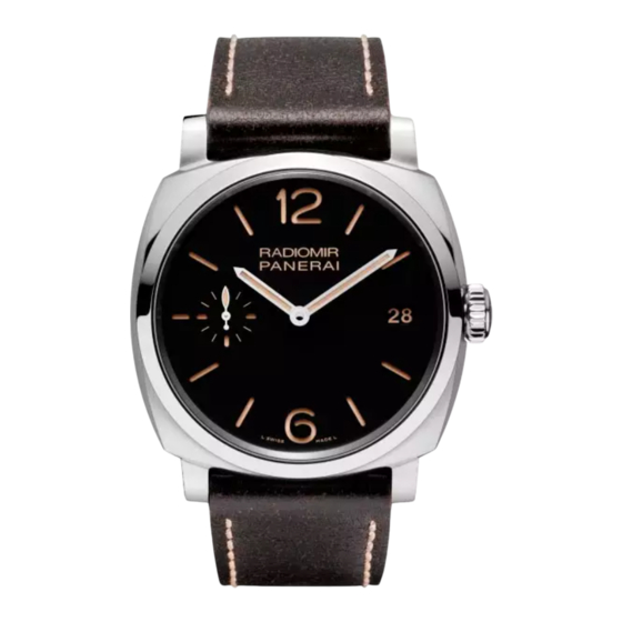 Panerai Radiomir Manual Del Usuario