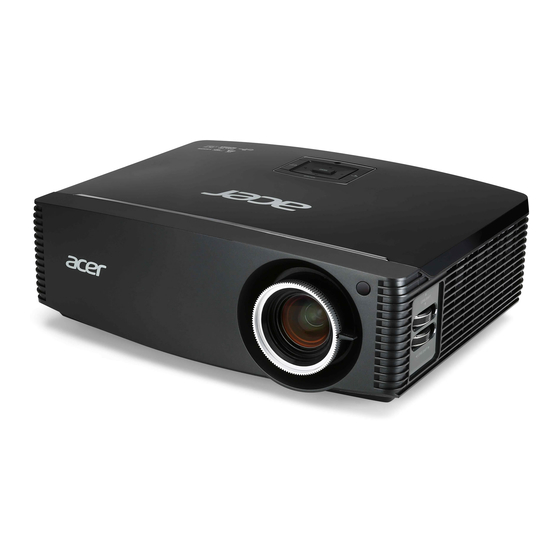 Acer P7605 Inicio Rápido