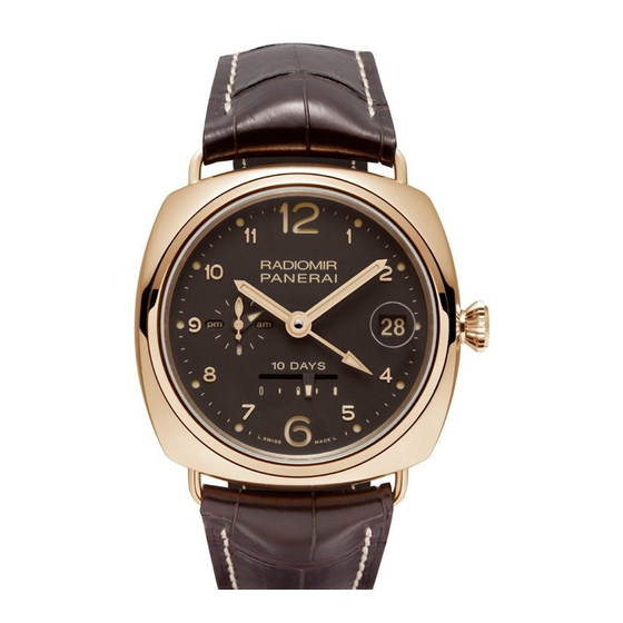 Panerai Radiomir Manual Del Usuario