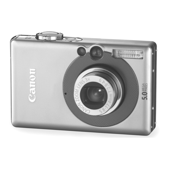 Canon DIGITAL IXUS 50 Guia Del Usuario