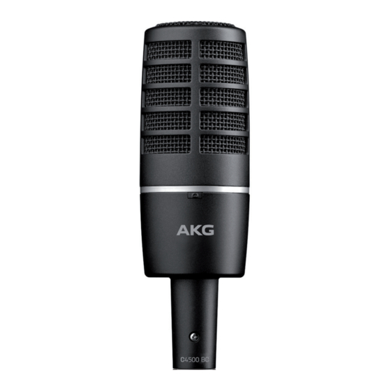 Harman AKG C4500 BC Manuales