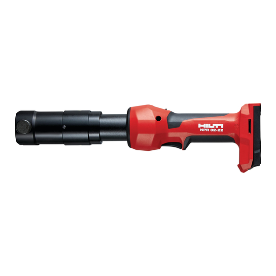 Hilti NPR 32-22 Manual De Instrucciones Original