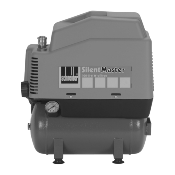 Schneider Airsystems SilentMaster 100-8-6 W-oilfree Manual De Instrucciones