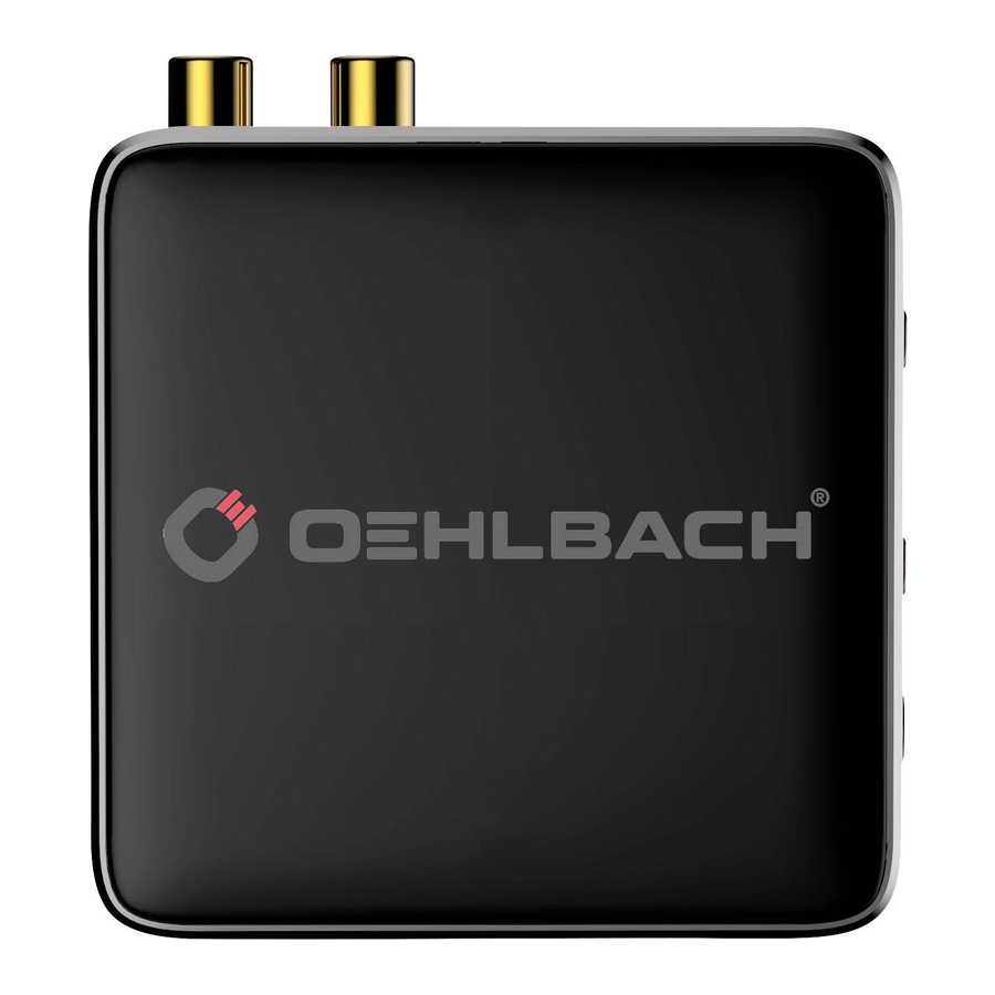 Oehlbach BTR Evolution 5.0 Manual Del Usuario / Información Para La Garantía