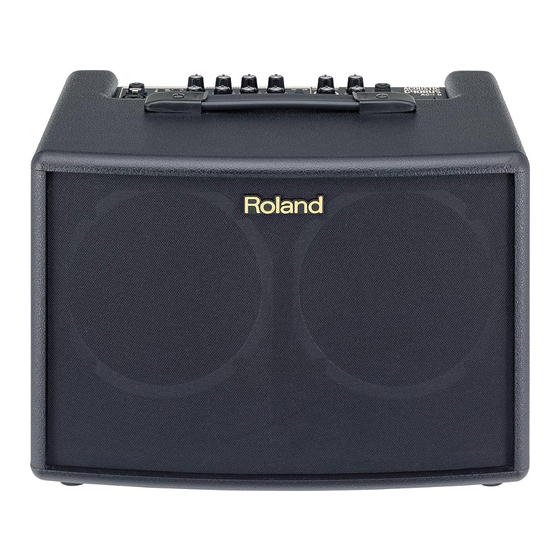 Roland Acoustic Chorus AC-60 Manuales