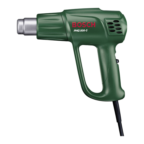 Bosch PHG 500-2 Manual Original
