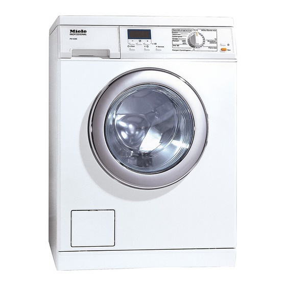 Miele professional PW 5065 Manuales