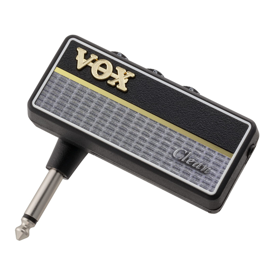 VOX Amplification amPlug2 Manual De Usuario